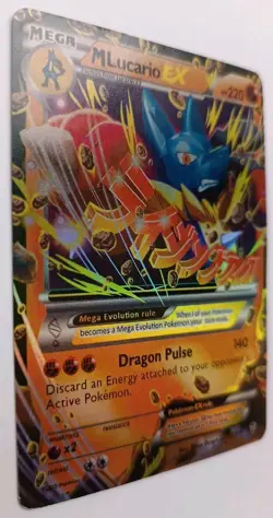 Pokemon M Lucario EX Holo Card 55/111 XY Furious Fists - Image 2