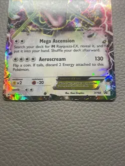 Rayquaza EX XY66 Black Star Promo Ultra Holo Pokemon Card - Excellent Condition - Image 2