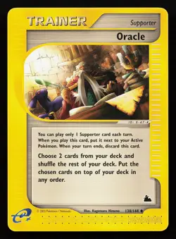 Oracle 138/144 Uncommon Skyridge Pokemon Card - Image 1