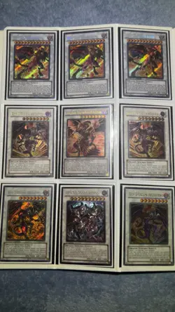 Yugioh Synchro Collection 9 Cards Total w 2 Ultimate Rare Red Dragon Archfiends - Image 1