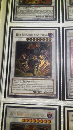 Yugioh Synchro Collection 9 Cards Total w 2 Ultimate Rare Red Dragon Archfiends - Image 5