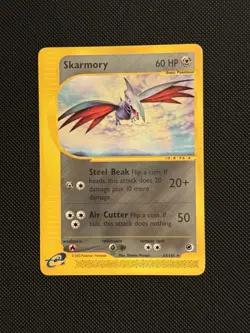 Pokemon Expedition Skarmory 63/165 Rare Non-Holo Card E Reader Series - Image 1
