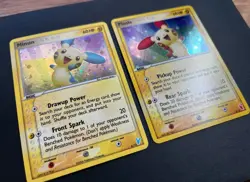 Pokemon TCG 2006 Minun Plusle Holo Rare Lot 2 Cards 6/12 7/12 Nintendo Vintage - Image 3