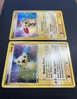 Pokemon TCG 2006 Minun Plusle Holo Rare Lot 2 Cards 6/12 7/12 Nintendo Vintage - Image 5