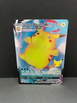 Surfing Pikachu VMAX 009/025 NM Celebrations Ultra Rare Holo Pokemon TCG Card - Image 1
