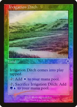 Irrigation Ditch FOIL Invasion PLD Land Common MAGIC GATHERING CARD ABUGames - Image 1