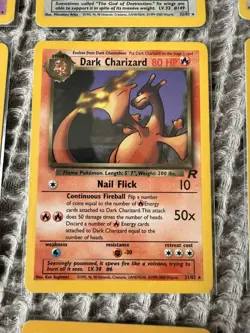 Pokemon Cards Wotc Era Rocket Fossil Holos Charizard Dragonite Gengar blastoise - Image 4