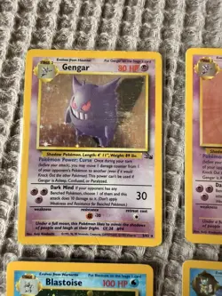 Pokemon Cards Wotc Era Rocket Fossil Holos Charizard Dragonite Gengar blastoise - Image 5