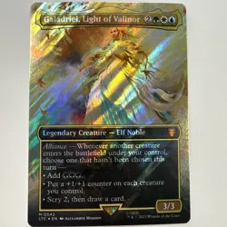 MTG - Galadriel, Light of Valinor (Borderless) (Surge Foil) Commander: LotR - LP - Image 1