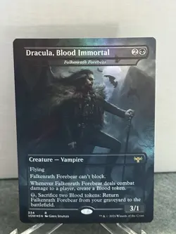 Dracula, Blood Immortal Falkenrath Forebear R Innistrad Crimson Vow 334 LC1 - Image 1