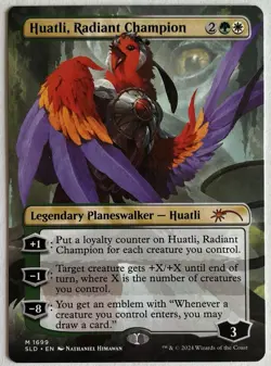 Huatli, Radiant Champion Secret Lair Borderless N/M #1699 NON-FOIL - Image 1