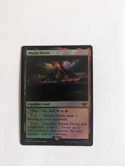 MTG Mount Doom 258 Foil Mythic x2 (2 included) Both Unplayed - Image 1