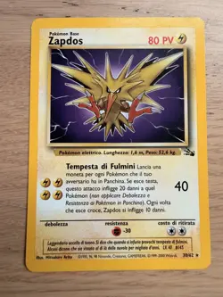 Zapdos Italian Pokemon Fossil #30 1999 - Image 1