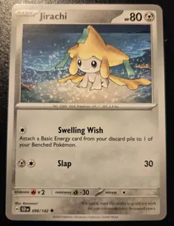 Jirachi 098/142 Uncommon Scarlet & Violet: Stellar Crown Pokemon TCG - Image 1