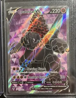 Pokemon TCG V Full Art Gyarados Coalossal Sirfetchd Lapras Alakazam Lot of 5 NM - Image 3