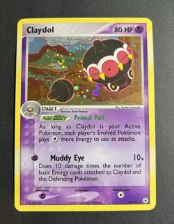 Pokemon TCG Claydol EX Hidden Legends 2/101 Holo Rare Swirl 80 HP 2004 Nintendo - Image 2