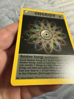 Rainbow Energy 17/82 Pokemon Team Rocket Holo 1st Edition - Image 2
