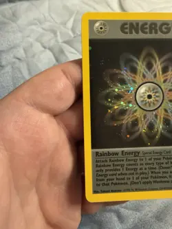 Rainbow Energy 17/82 Pokemon Team Rocket Holo 1st Edition - Image 3