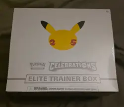 Pokemon TCG Celebrations 25 Elite Trainer Box (2021) Unopened Sealed Ungraded 820650809439 - Image 1