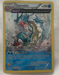 CGC 9 Pokemon 2015 Ancient Origins Full Art Holo 21/98 Gyarados Mint - Image 2