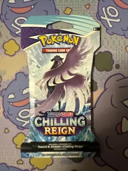 Pokemon Sword & Shield Chilling Reign Sleeved Booster Pack - Image 1