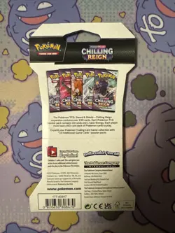 Pokemon Sword & Shield Chilling Reign Sleeved Booster Pack - Image 2