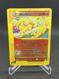 Pokemon TCG Ninetales 025/147 Aquapolis Reverse Holo-MP/Crease - Image 1