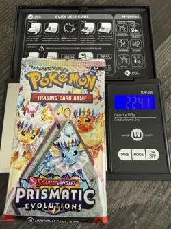 Heavy 22.41! Pokemon Prismatic Evolutions Booster Pack Sealed! Demi-God PackU! - Image 1