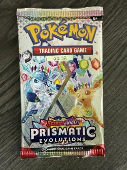 Heavy 22.38! Pokemon Prismatic Evolutions Booster Pack Sealed! Demi-God Pack!U - Image 3