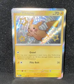 Pokemon Pikachu Baby Shiny 131/091 SV Paldean Fates PAF NM Condition - Image 1