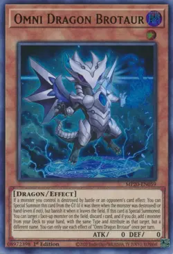 Omni Dragon Brotaur-Ultra Rare - 1st Edition - MP20-EN059 - 2020 Tin of Lost ... - Image 1