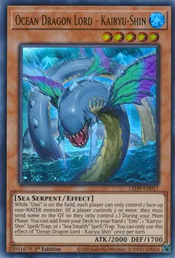 Ocean Dragon Lord - Kairyu-Shin-Ultra Rare - 1st Edition - LED9-EN017 - Legen... - Image 1