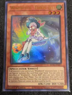 Yugioh! Windwitch - Freeze Bell - BLVO-EN017 - Ultra Rare - 1st Edition Near Min - Image 1