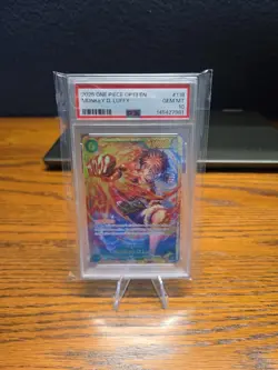 One Piece Op13-118 Carrying on his will Monkey.D.Luffy secret PSA 10 Gem Mint - Image 1