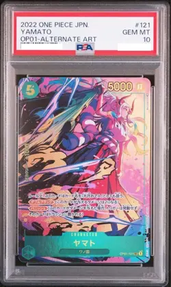 PSA 10 One Piece Yamato Alt Art Parallel OP01 121 SEC Romance Dawn Japanese GM - Image 1