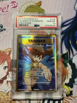 2016 Pokemon XY Misty’s Determination Full Art 108/108 in PSA 10 Gem Mint - Image 1
