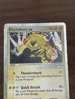 Electabuzz ex 97/109 Ruby and Sapphire Holo Rare Pokemon Card 2003 HP - Image 3