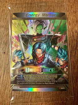 Dragon Ball Super Cards - Energy Marker, Union Force M-15 Gold Foil Sealed - Image 1