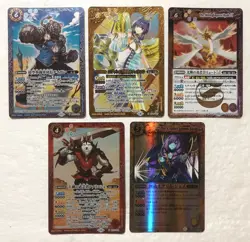 Lot of 5 Japanese Battle Spirits Master Rare Card set TCG - Image 1