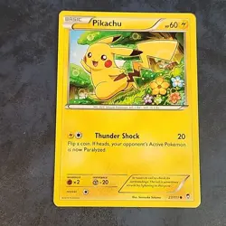 Pokemon TCG Trading Card 2014 Furious Fists Pikachu 27/111 Thunder Shock 149 - Image 1