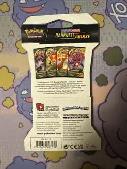Pokemon TCG Sword & Shield Darkness Ablaze Sleeved Booster Pack - 10 Cards | NEW 820650807121 - Image 2
