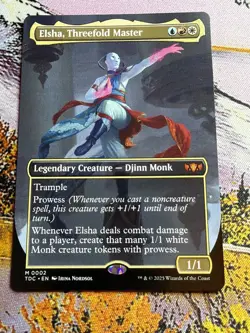 Elsha, Threefold Master - Extended Art - Tarkir Dragonstorm - TDC M 0002 - Image 1