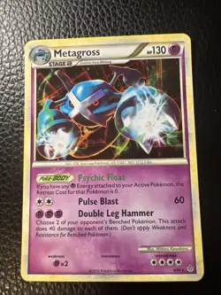 # Pokemon TCG Metagross 4/95 Holo Rare HS Unleashed 2010 Vintage NM - Image 1