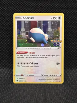 Snorlax 055/078 Cosmos Holo Rare Promo Pokemon 2022 GO - Image 1