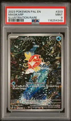 2023 POKEMON PAL EN-PALDEA EVOLVED ILLUSTRATION RARE #203 MAGIKARP PSA 9 - Image 1
