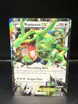 Pokemon TCG 2015 NM Holo Rayquaza EX 75/108 Roaring Skies - Image 1