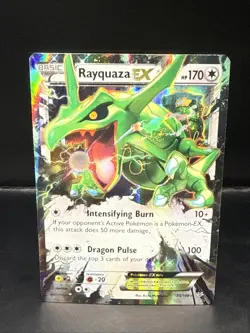 Pokemon TCG 2015 NM Holo Rayquaza EX 75/108 Roaring Skies - Image 2