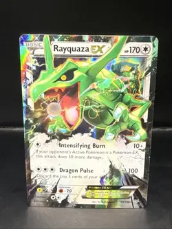 Pokemon TCG 2015 NM Holo Rayquaza EX 75/108 Roaring Skies - Image 3