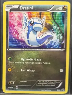 Dratini 2/20 Holo Rare - Dragon Vault Black & White Pokemon TCG NM - Image 1