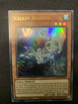 Yu-Gi-Oh! TCG Icejade Aegirine Battle of Chaos BACH-EN007 1st Edition Ultra Rare - Image 1